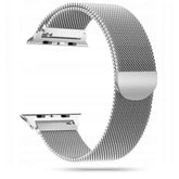 REMIENOK DOOP MILANESEBAND APPLE WATCH 6 / 7 / 8 / 9 / 10 / SE (40 / 41 / 42 MM) SILVER