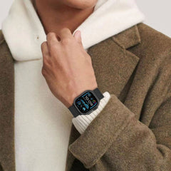 REMIENOK TECH-PROTECT MILANO APPLE WATCH 6 / 7 / 8 / 9 / 10 / SE / ULTRA 1 / 2 (44 / 45 / 46 / 49 MM) TITANIUM