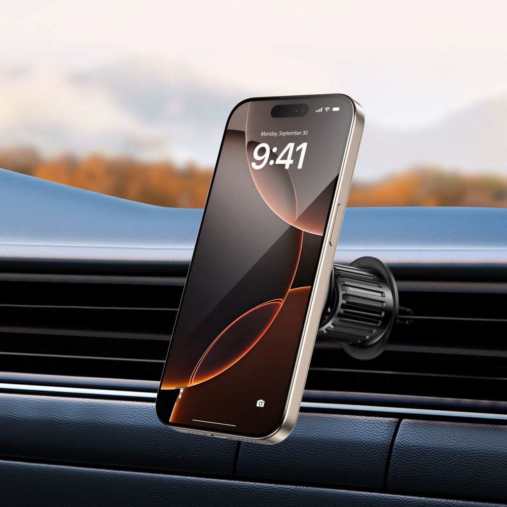 TECH-PROTECT MM15W-V10 MAGNETIC MAGSAFE DASHBOARD & VENT CAR MOUNT WIRELESS CHARGER 15W BLACK TECH-PROTECT MM15W-V10 MAGNETIC MAGSAFE DASHBOARD & VENT CAR MOUNT WIRELESS CHARGER 15W BLACK