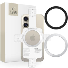 TECH-PROTECT MMP-110 2U1 MAGNETSKI MAGSAFE PRSTEN SREBRNI & CRNI