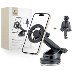 DRŽIAK TELEFÓNU DO AUTA TECH-PROTECT N56 MAGNETIC MAGSAFE DASHBOARD & VENT CAR MOUNT BLACK