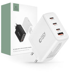 SIEŤOVÁ NABÍJAČKA NA MOBIL A TABLET TECH-PROTECT NC100W-GAN 4-PORT NETWORK CHARGER PD100W/QC3.0 WHITE
