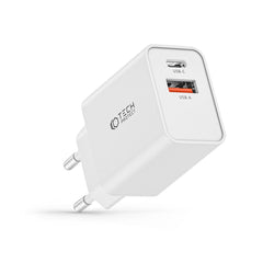 SIEŤOVÁ NABÍJAČKA NA MOBIL A TABLET TECH-PROTECT NC30W 2-PORT NETWORK CHARGER PD30W/QC3.0 WHITE