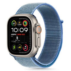 REMIENOK TECH-PROTECT NYLON APPLE WATCH 6 / 7 / 8 / 9 / 10 / SE / ULTRA 1 / 2 (44 / 45 / 46 / 49 MM) BABY BLUE