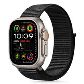 REMENIČ TEHNO-ŠTIT NYLON APPLE WATCH 6 / 7 / 8 / 9 / 10 / SE / ULTRA 1 / 2 (44 / 45 / 46 / 49 MM) CRNA