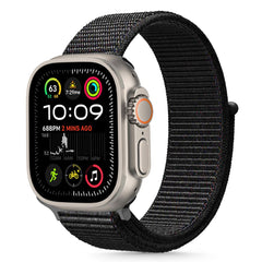 REMIENOK TECH-PROTECT NYLON APPLE WATCH 6 / 7 / 8 / 9 / 10 / SE / ULTRA 1 / 2 (44 / 45 / 46 / 49 MM) BLACK