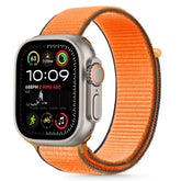 REMEN K TECH-PROTECT NYLON APPLE WATCH 6 / 7 / 8 / 9 / 10 / SE / ULTRA 1 / 2 (44 / 45 / 46 / 49 MM) KUMQUAT