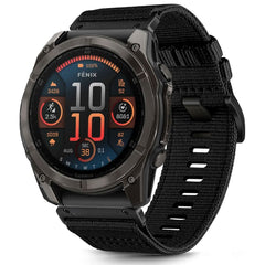 REMIENOK TECH-PROTECT NYLON CLASSIC GARMIN FENIX 5X / 5X PLUS / 6X / 6X PRO / 7X / 8 (51 MM) BLACK
