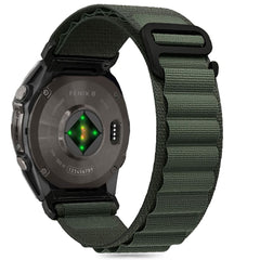REMENIČ TECH-PROTECT NYLON ZA GARMIN FENIX 5X / 5X PLUS / 6X / 6X PRO / 7X / 8 (51 MM) MASLINASTO ZELENA