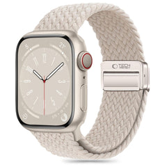 REMIENOK TECH-PROTECT NYLONMAG APPLE WATCH 6 / 7 / 8 / 9 / 10 / SE (40 / 41 / 42 MM) NATURAL TITANIUM