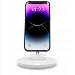 BEZDRÔTOVÁ NABÍJAČKA 2IN1 TECH-PROTECT QI15W-A21 MAGNETIC MAGSAFE WIRELESS CHARGER WHITE