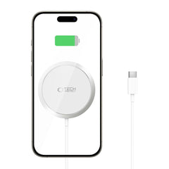 BEZDRÔTOVÁ NABÍJAČKA TECH-PROTECT QI15W-A34 MAGNETIC MAGSAFE WIRELESS CHARGER WHITE
