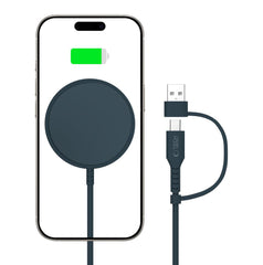 BEZVODNA TECH-PROTECT QI15W-A44 MAGNETIC MAGSAFE BEŽIČNI PUNJAČ TAMNO PLAVA