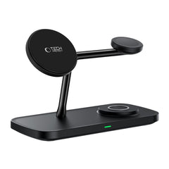 NABÍJACIA STANICA TECH-PROTECT QI15W-A45 3IN1 MAGNETIC MAGSAFE WIRELESS CHARGER BLACK