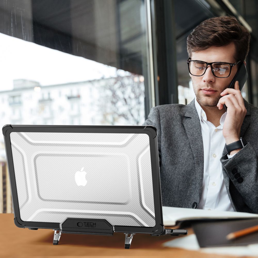 TECH-PROTECT SMARTSHELL PRO MACBOOK AIR 13 M2 / M3 / M4 / 2023-2025 BLACK/CLEAR TECH-PROTECT SMARTSHELL PRO MACBOOK AIR 13 M2 / M3 / M4 / 2023-2025 BLACK/CLEAR
