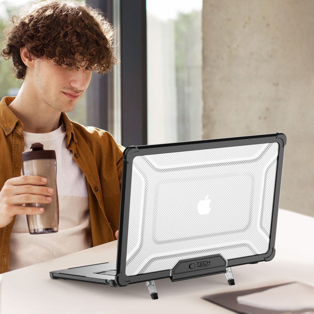 TECH-PROTECT SMARTSHELL PRO MACBOOK AIR 15 M2 / M3 / M4 / 2023-2025 BLACK/CLEAR TECH-PROTECT SMARTSHELL PRO MACBOOK AIR 15 M2 / M3 / M4 / 2023-2025 BLACK/CLEAR