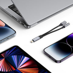 KÁBEL TECH-PROTECT ULTRABOOST CABLE ADAPTER LIGHTNING TO MINI JACK 3.5MM & LIGHTNING BLACK