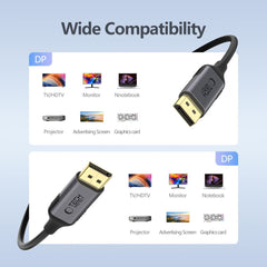 TECH-PROTECT ULTRABOOST KABEL DISPLAYPORT DO DISPLAYPORT 1.4 4K 60HZ 200CM CRNA