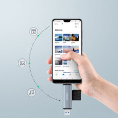 ČÍTAČKA KARIET TECH-PROTECT ULTRABOOST CARD READER SD & MICRO SD GREY