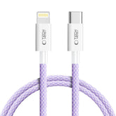 TECH-PROTECT ULTRABOOST LITE LIGHTNING KABEL PD27W/3A 100CM MAUVE