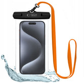 VODOTESNÉ PUZDRO TECH-PROTECT UWC7 UNIVERSAL WATERPROOF CASE 6.9 INCH BLACK/ORANGE