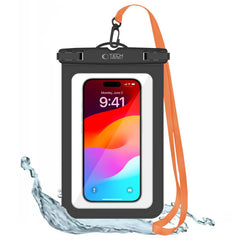 VODOTESNÉ PUZDRO TECH-PROTECT UWC9 UNIVERSAL WATERPROOF CASE 8.9 INCH BLACK/ORANGE