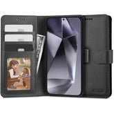 KNIŽKOVÝ KRYT TECH-PROTECT WALLET GALAXY S24 ULTRA BLACK