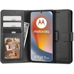 KNIŽNI TECH-PROTECT WALLET MOTOROLA EDGE 50 FUSION 5G CRNA