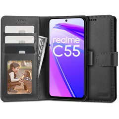 KRYT TECH-PROTECT WALLET REALME C55 BLACK