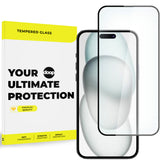 TVRĐENO STAKLO DOOP IPHONE 15 PRO CRNA