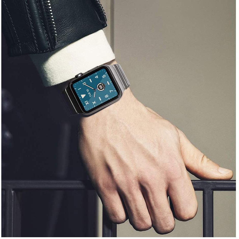 REMIENOK DOOP LINKBAND APPLE WATCH 4 / 5 / 6 / 7 / 8 / 9 / SE / ULTRA 1 / 2  (42 / 44 / 45 / 49 MM) BLACK