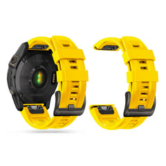 SILIKÓNOVÝ REMIENOK NA GARMIN 22MM FENIX 5 / 6 / 6 PRO / 7 DOOP EXPLORER 22MM YELLOW