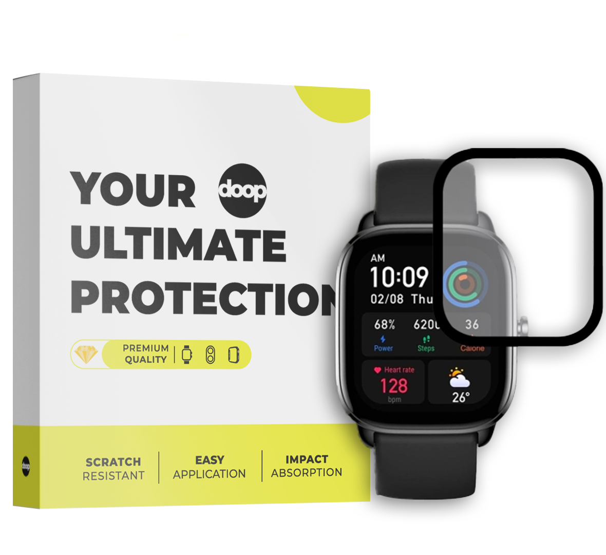  STAKLO DOOP HYBRID GLASS AMAZFIT GTS 4 MINI CRNA