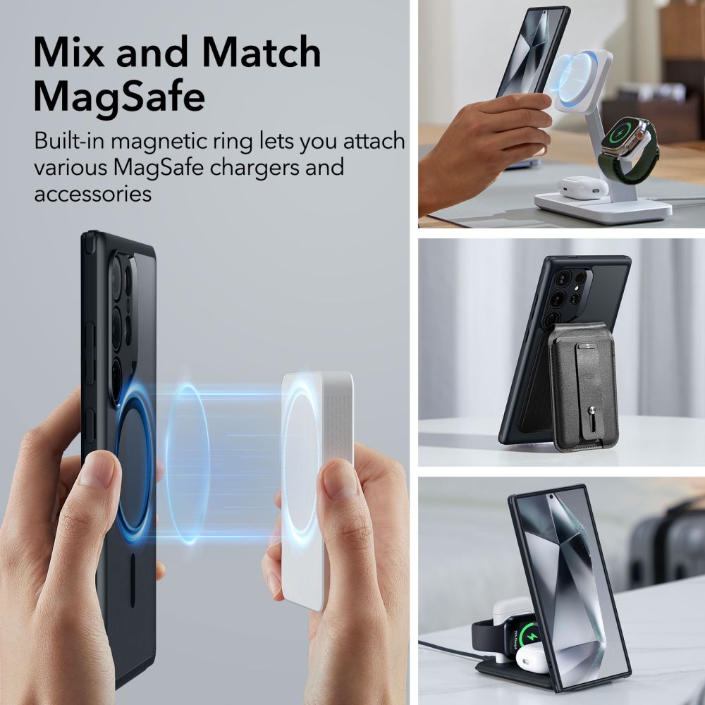 KRYT ESR CH HALOLOCK MAGSAFE GALAXY S24 ULTRA FROSTED BLACK