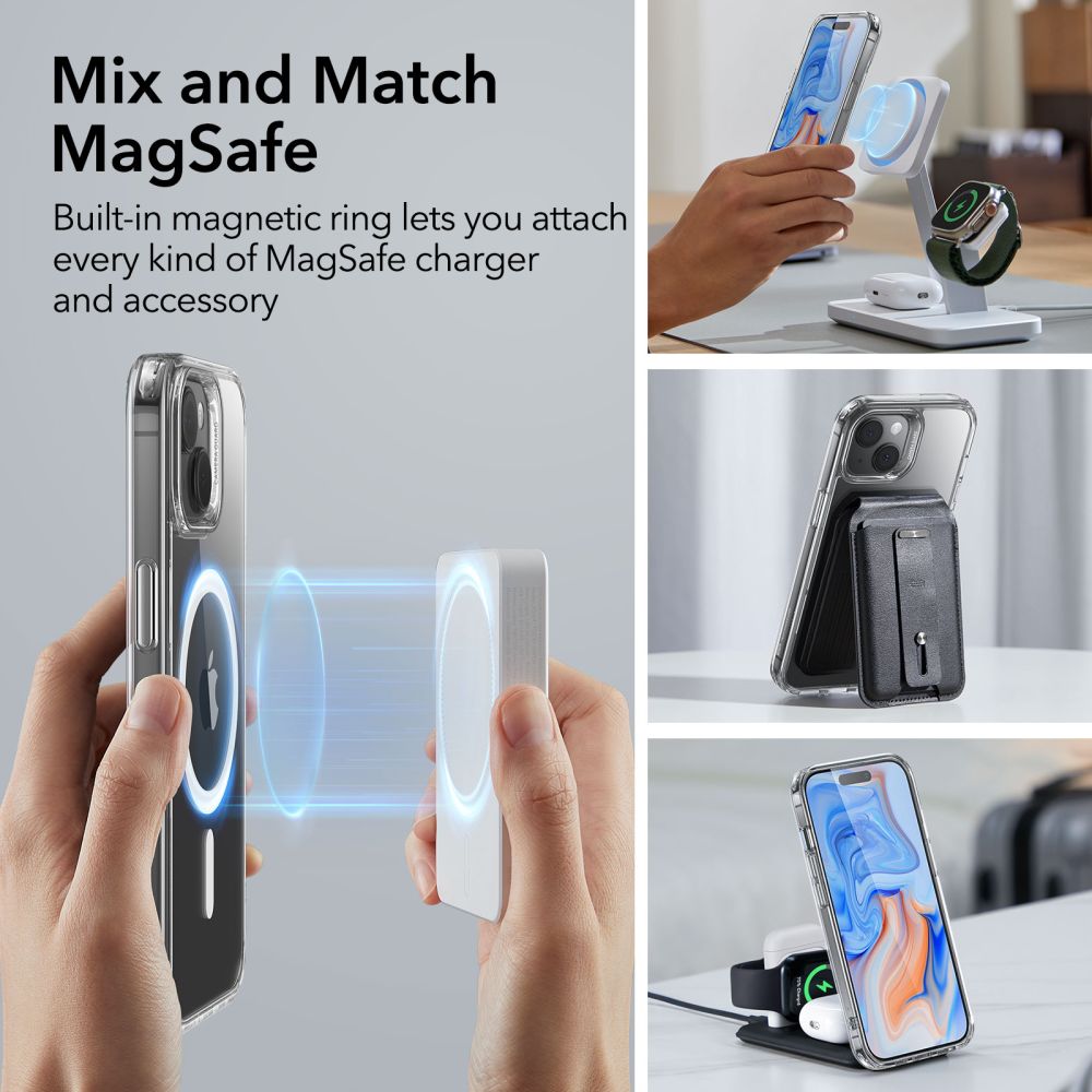 KRYT ESR CH HALOLOCK MAGSAFE IPHONE 15 CLEAR