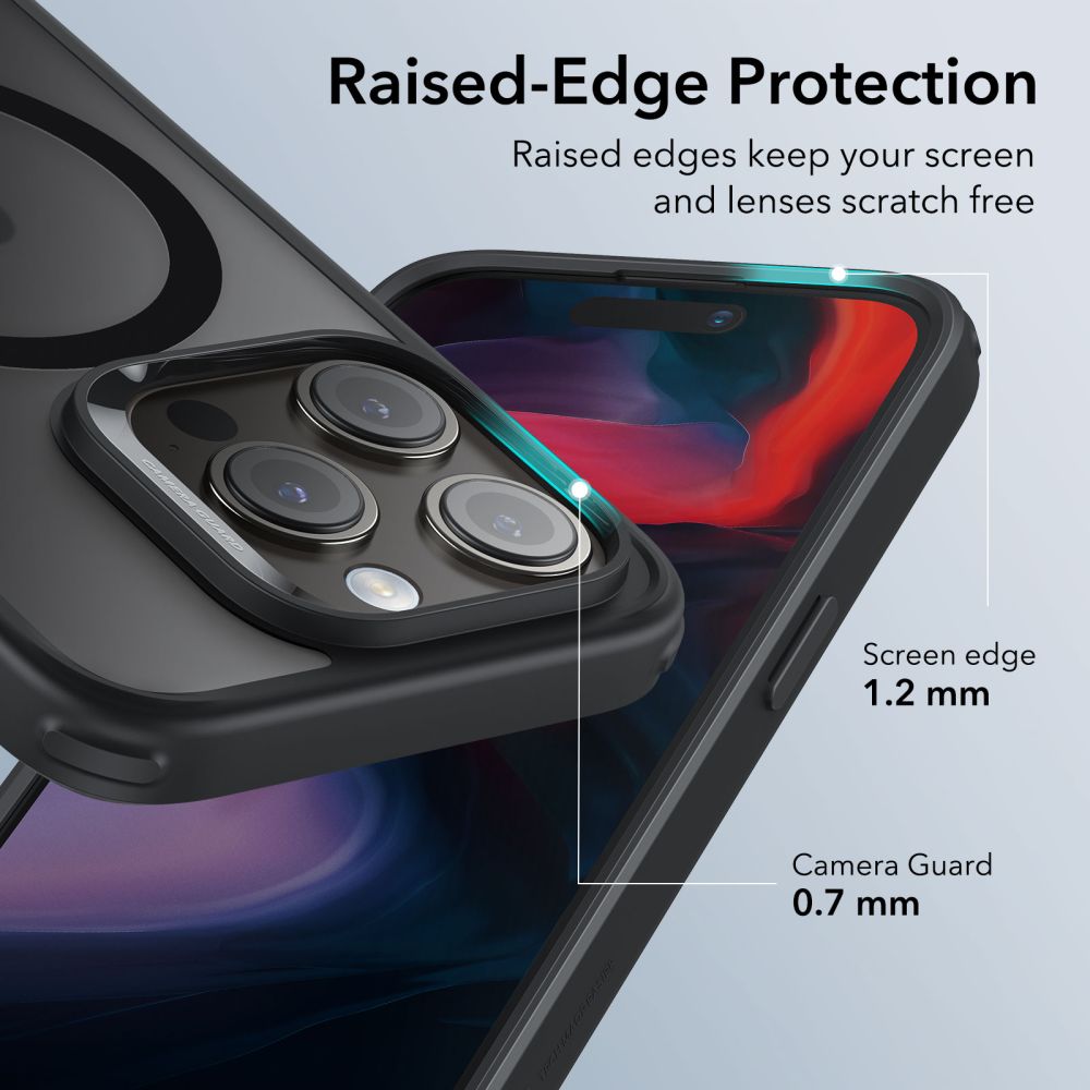  ESR CH HALOLOCK MAGSAFE IPHONE 15 PRO FROSTED BLACK