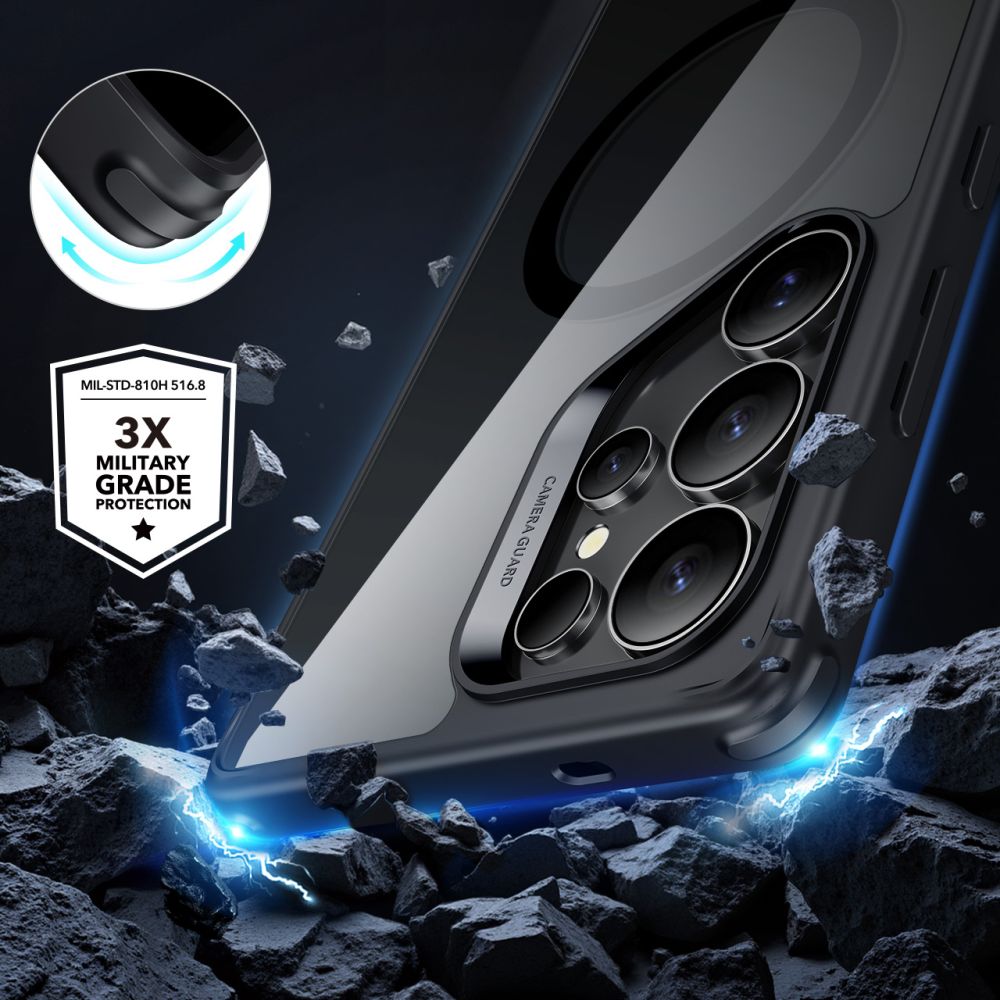 KRYT ESR CLASSIC HYBRID HALOLOCK MAGSAFE GALAXY S25 ULTRA CLEAR/BLACK