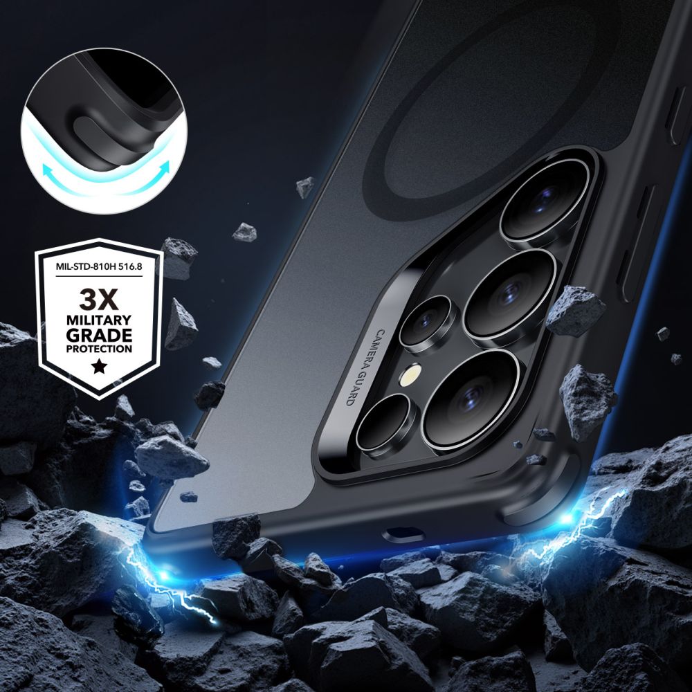 KRYT ESR CLASSIC HYBRID HALOLOCK MAGSAFE GALAXY S25 ULTRA FROSTED BLACK