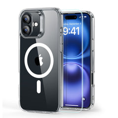 KRYT ESR CLASSIC HYBRID HALOLOCK MAGSAFE & TEMPERED GLASS IPHONE 16 CLEAR