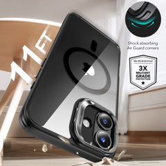 KRYT ESR CLASSIC HYBRID KICKSTAND HALOLOCK MAGSAFE & TEMPERED GLASS IPHONE 16 PLUS CLEAR/BLACK