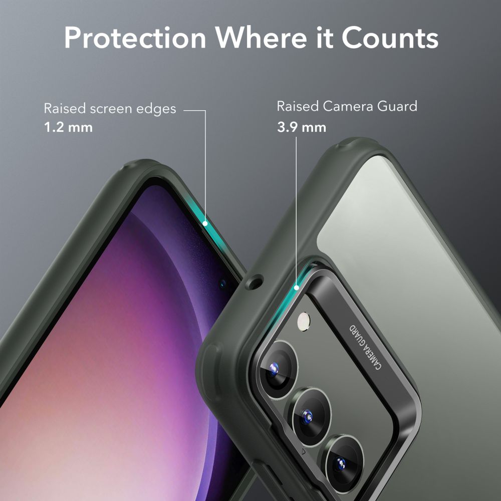 KRYT  ESR CLASSIC KICKSTAND GALAXY S23+ PLUS CLEAR/GREEN