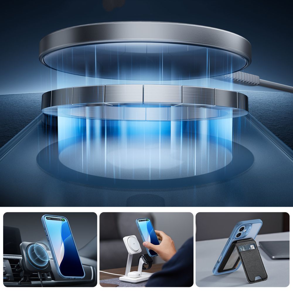 KRYT ESR CLASSIC PRO SET HALOLOCK MAGSAFE IPHONE 16 FROSTED BLUE
