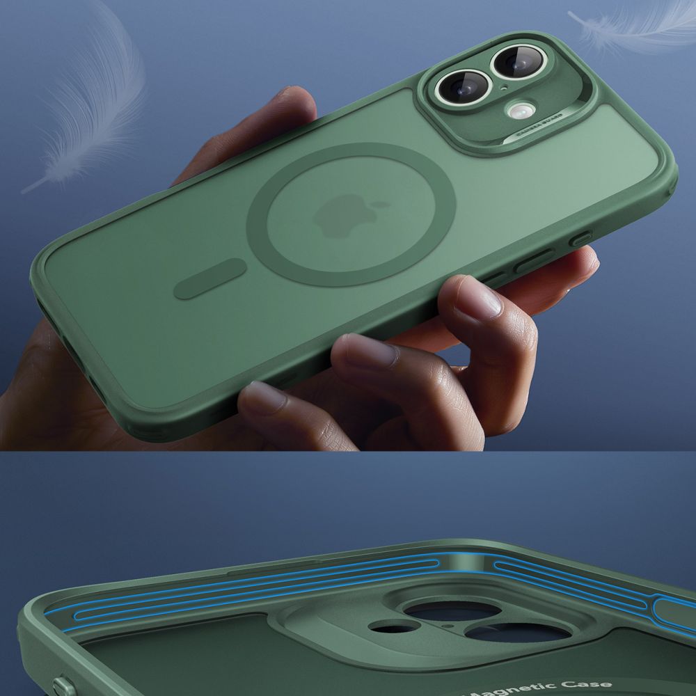  ESR CLASSIC PRO SET HALOLOCK MAGSAFE IPHONE 16 FROSTED GREEN