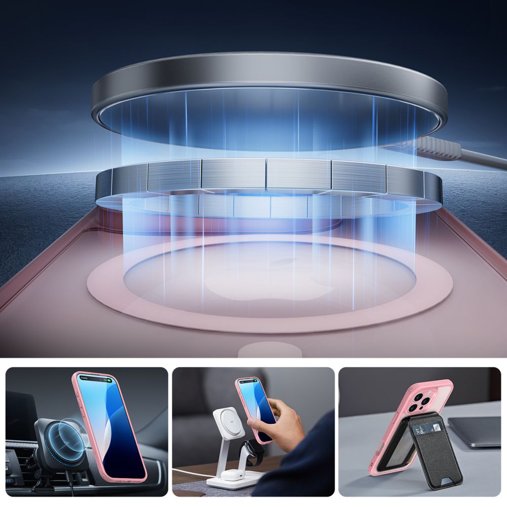 KRYT ESR CLASSIC PRO SET HALOLOCK MAGSAFE IPHONE 16 PRO MAX FROSTED PINK
