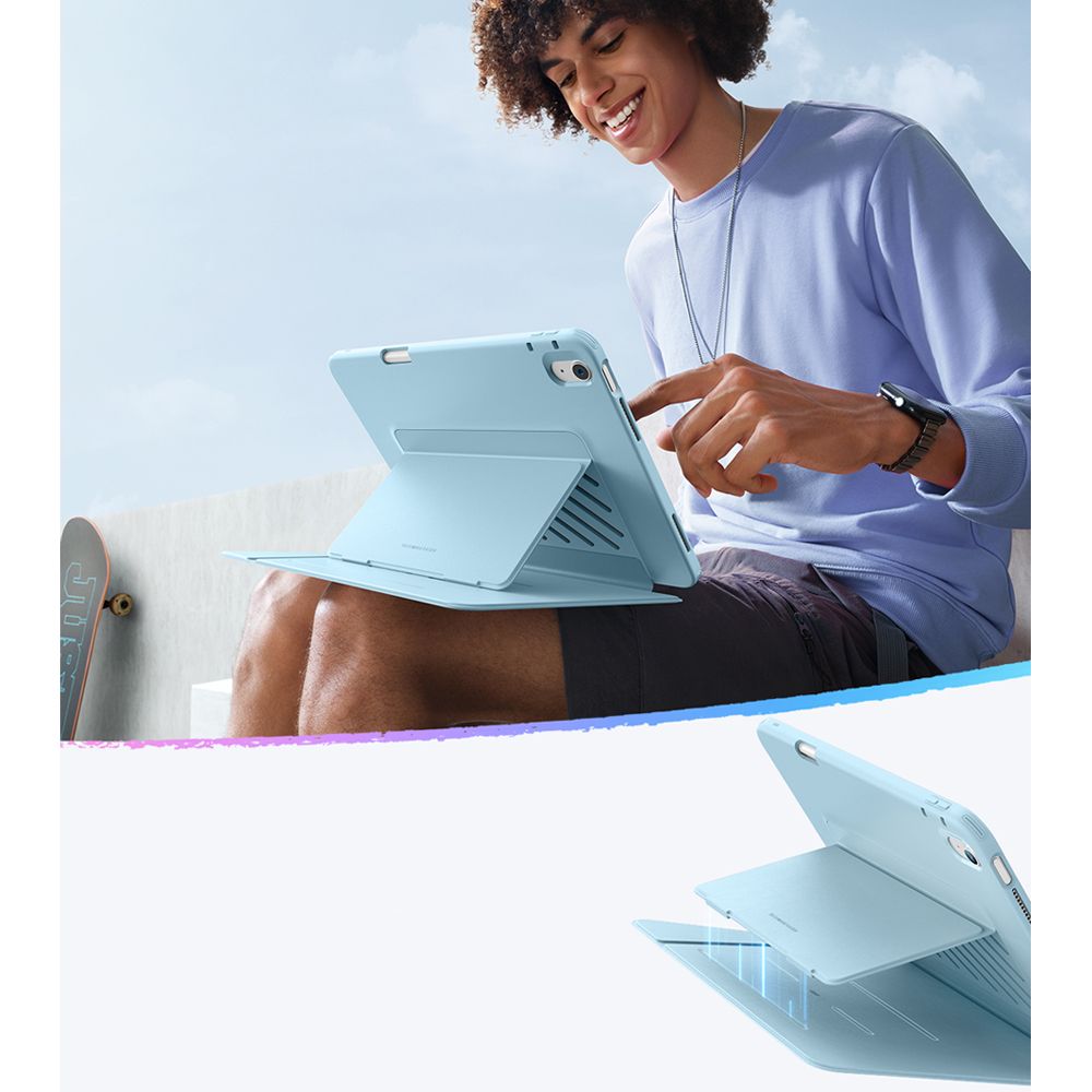 KRYT ESR FLIP HYBRID IPAD AIR 13” 1 / 2 / 2024-2025 SKY BLUE