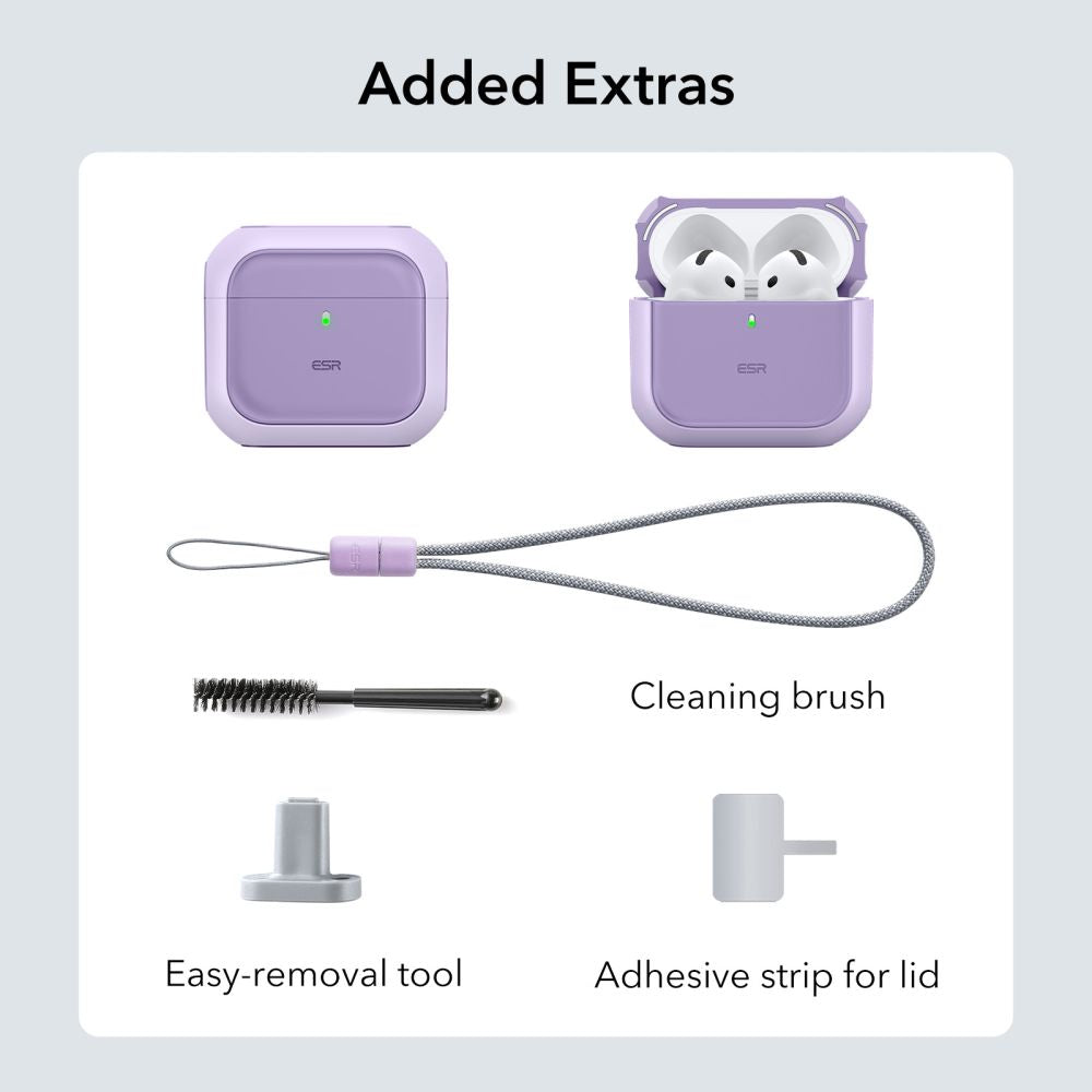 PUZDRO ESR ORBIT HALOLOCK MAGSAFE APPLE AIRPODS 4 PURPLE
