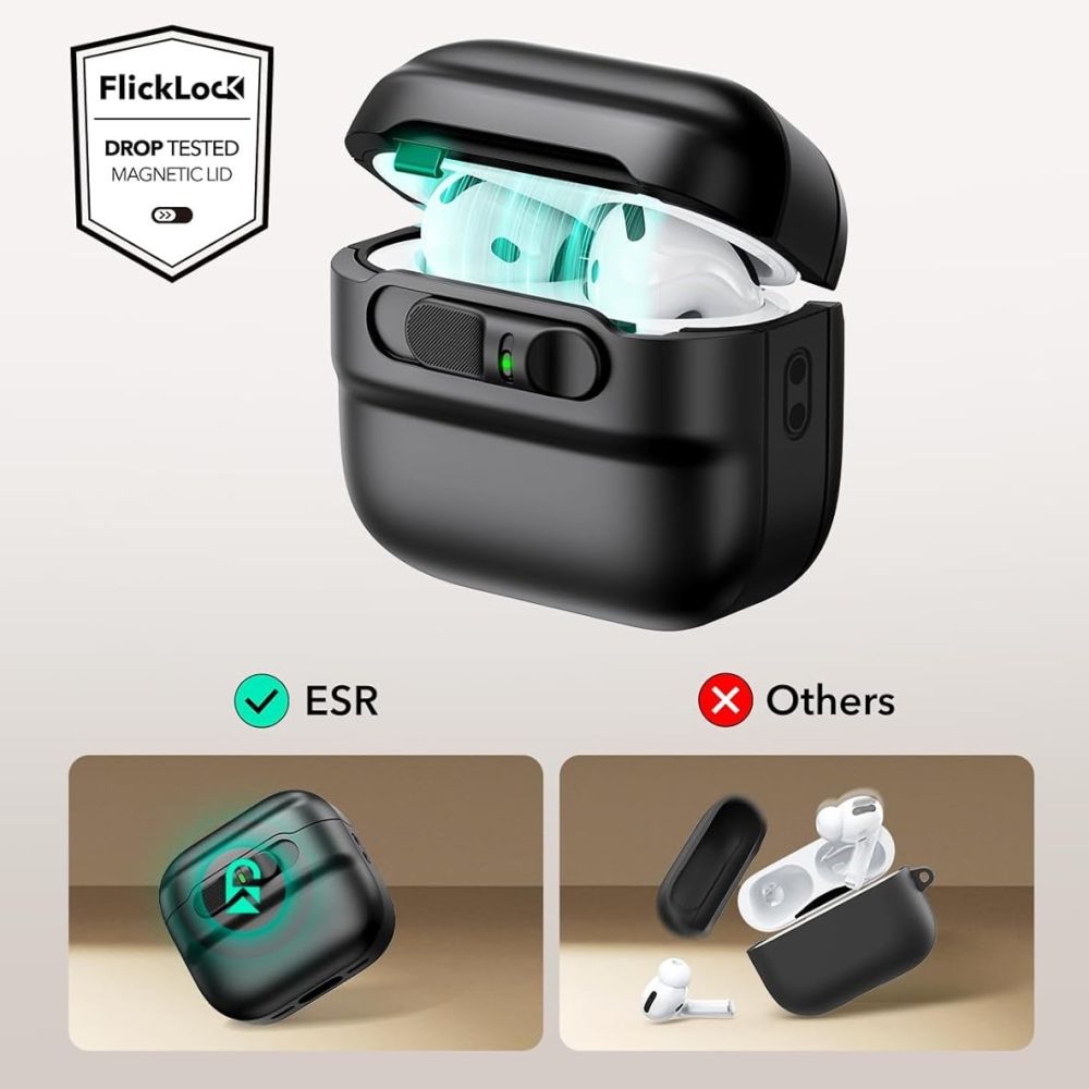  ESR PULSE HALOLOCK MAGSAFE APPLE AIRPODS 4 CRNA