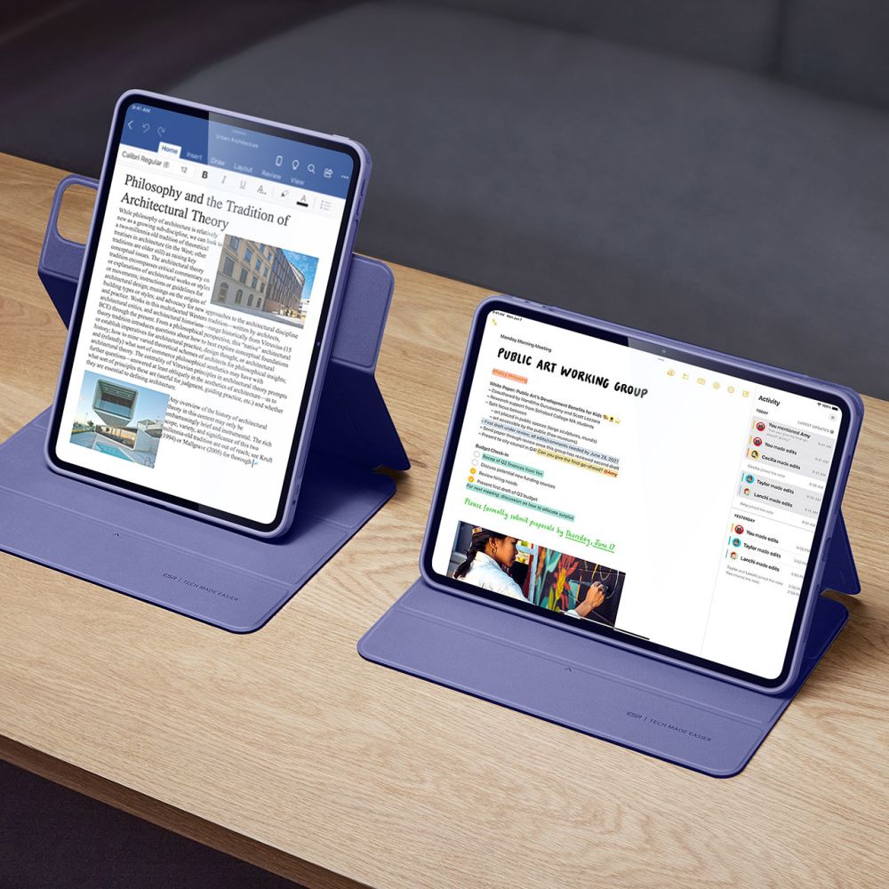  ESR REBOUND HYBRID IPAD PRO 12.9 4 / 5 / 6 / 2020-2022 / AIR 13 2024 LAVANDA