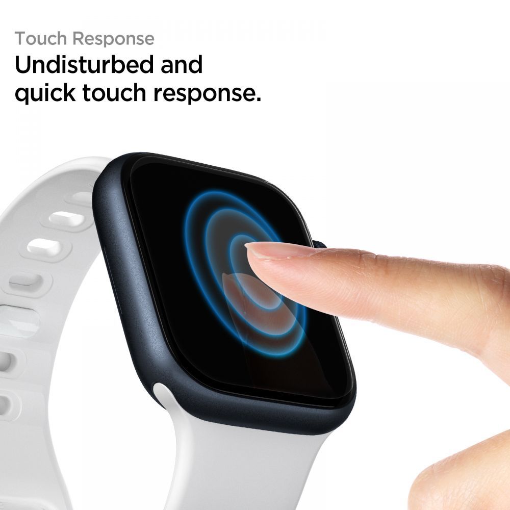 3X OCHRANNÁ FÓLIA NA APPLE WATCH 4 / 5 / 6 / 7 / 8 / 9 / SE 44 / 45 MM SPIGEN NEO FLEX 3-PACK CLEAR