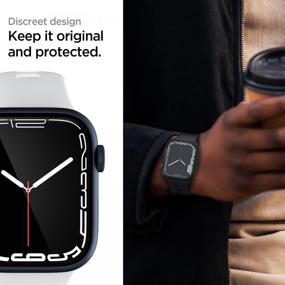 3X OCHRANNÁ FÓLIA NA APPLE WATCH 4 / 5 / 6 / 7 / 8 / 9 / SE 44 / 45 MM SPIGEN NEO FLEX 3-PACK CLEAR